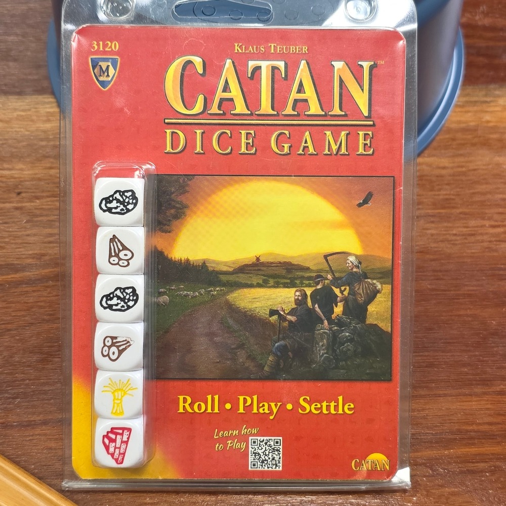 Catan Dice Game Klaus Teuber 3120 Strategy Board Game New Sealed Portable Travel